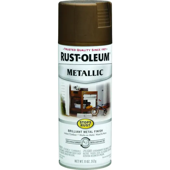 RustOleum Spray Paint Antique Brass 11 oz. MPN7274830