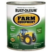 Rust-Oleum 7435502 Specialty Farm Equipment Brush On Paint, Quart, John Deere Green