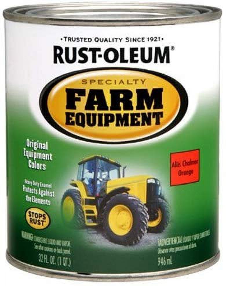 RustOleum 7458502 Specialty Farm Equipment Brush On Paint, Quart