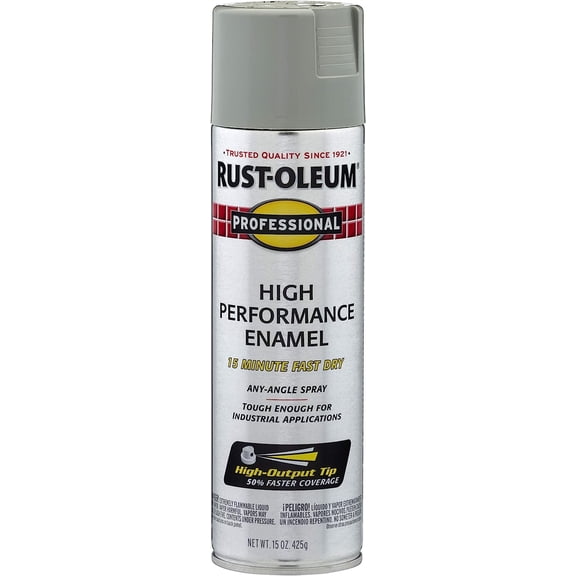 Rust-Oleum 7519838 Professional High Performance Enamel Spray Paint, 14 Oz, Stainless Steel