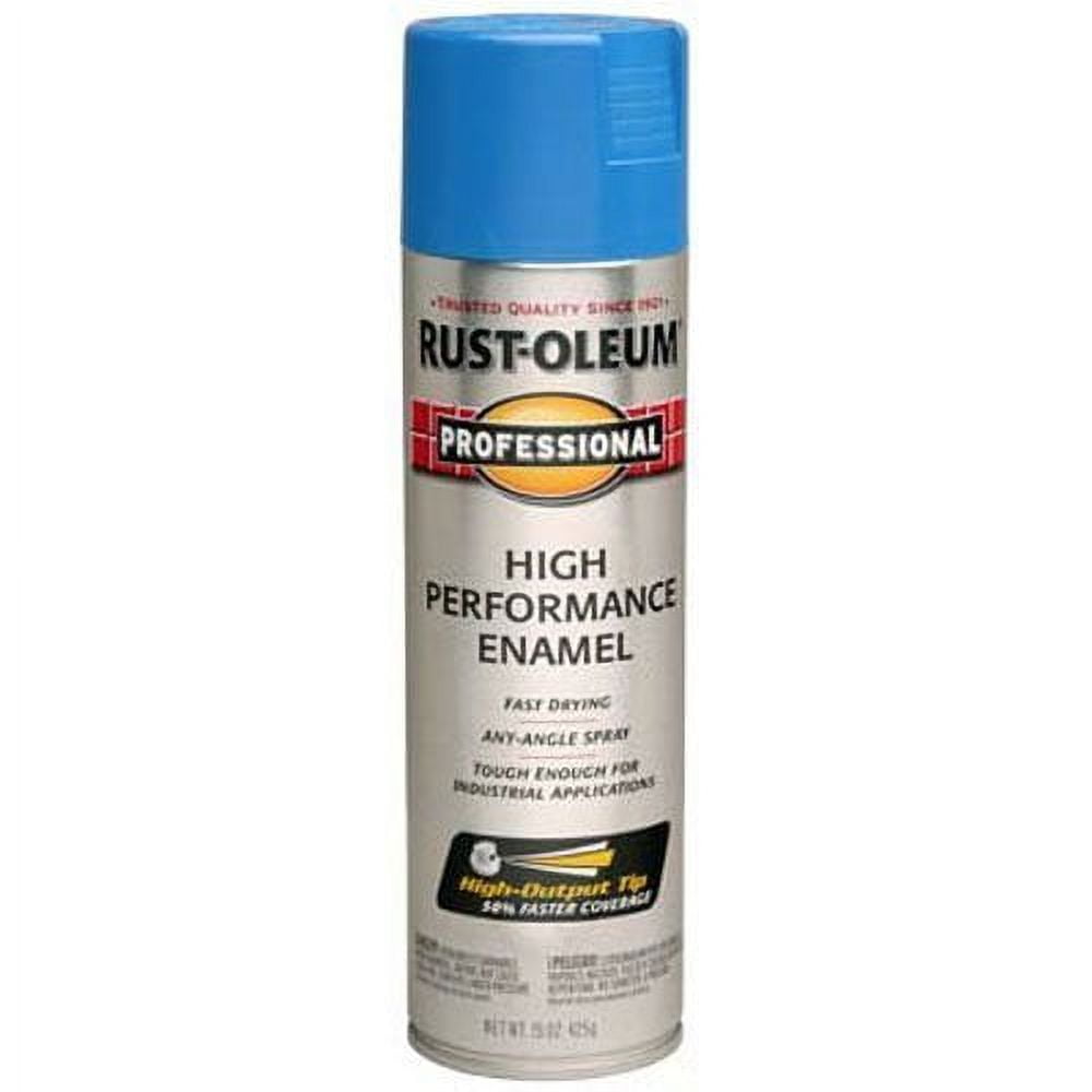 Rust-Oleum 7578838-6PK Professional High Performance Enamel Spray Paint, 15  Oz, Flat Black, 6 Pack