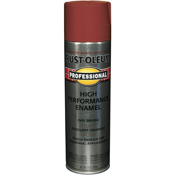 Rust-Oleum 7565838 Professional High Performance Enamel Spray Paint, 15 oz, Regal Red