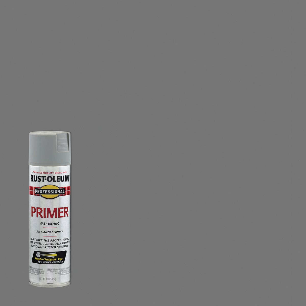 2-pack Rust-Oleum Professional Primer Spray - Durable, Satin Finish - 2 Pack, Gray, 2 Count — Interior & Exterior Use, Professional Finish