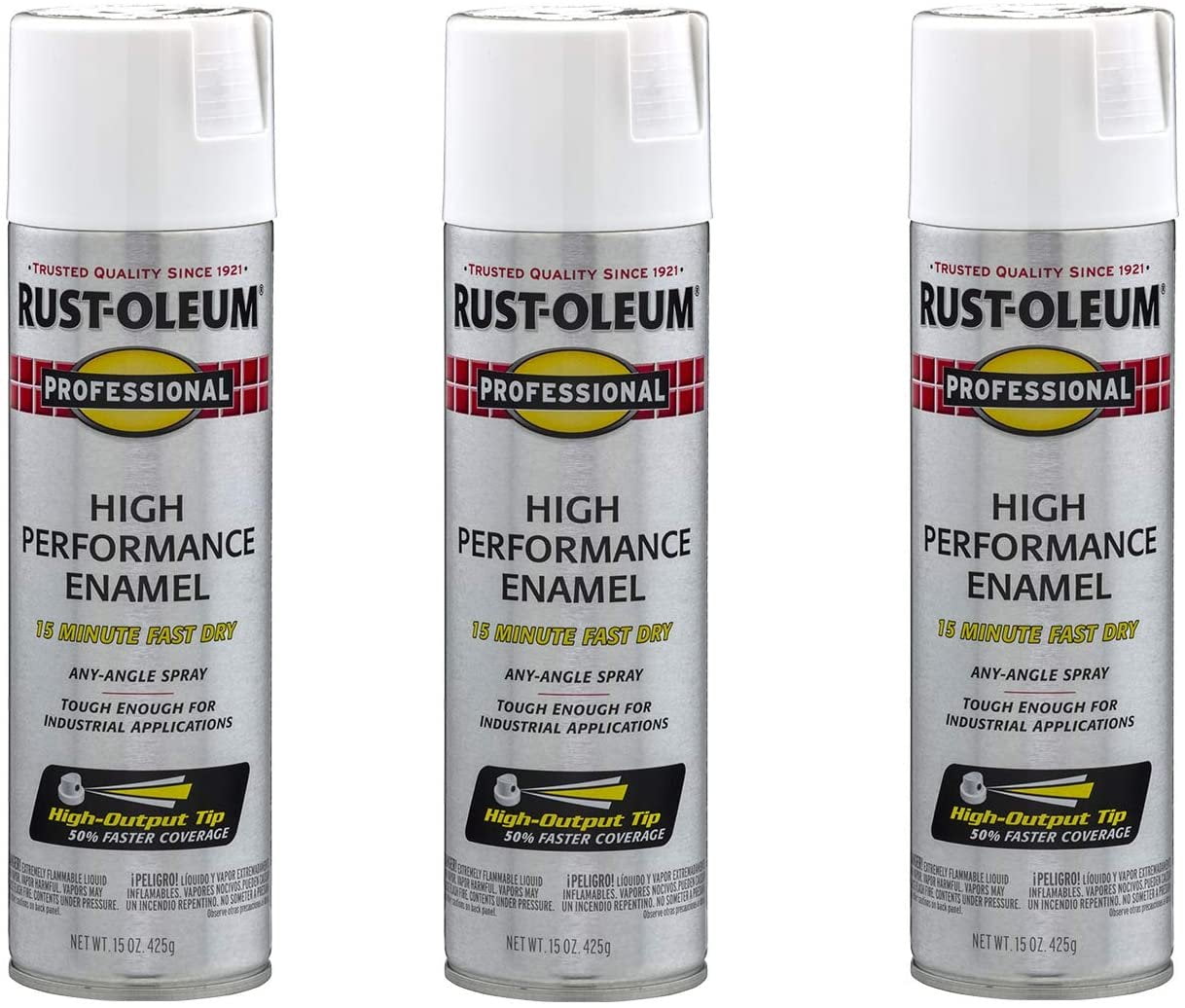 912575-5 Rust-Oleum High Performance Rust Preventative Spray Paint Gloss  Bright Red for Metal, Steel, 15 oz.
