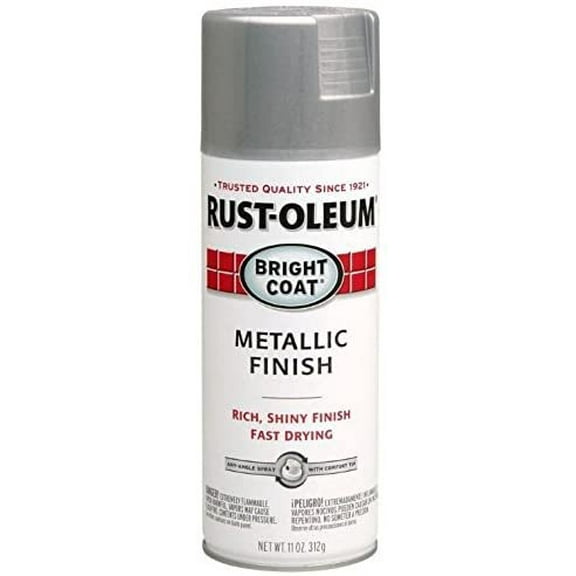 Rust-Oleum Stops Rust Bright Coat Metallic Spray Paint - Aluminum Finish - 6 Pack, 66 oz