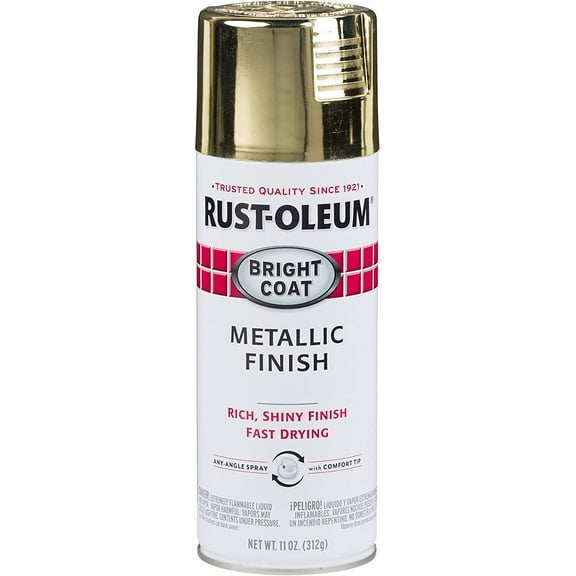 Rust-Oleum 7715830-6pk Stops Rust Bright Coat Gold Metallic 11 oz Spray Paint