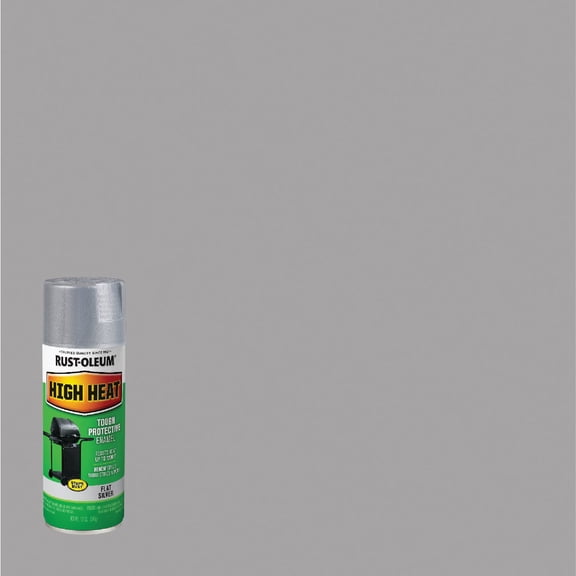 Rust-Oleum 7716830-6PK High Heat Enamel Spray Paint, 12 oz, Silver, 6 Pack