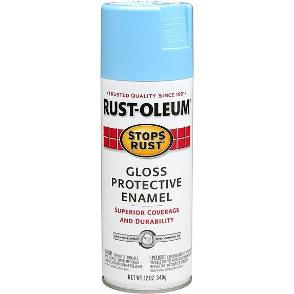 Rust-Oleum 7722830 Stops Rust Spray Paint, 6 Pack, Gloss Harbor Blue, 6 ...