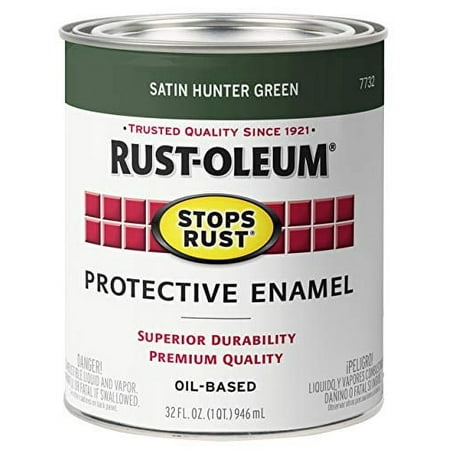 Rust-Oleum Stops Rust Satin Huntr Green Enamel 7732502 — Standard Mounting Hardware, Drop-In Replacement