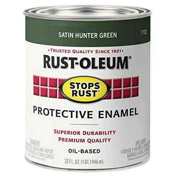 Stops Rust Satin Huntr Green Enamel 7732502