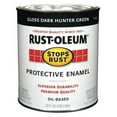 thumbnail image 1 of Rust-Oleum 7733502 Enamel Paint, Glossy, Oil Base, Dark Hunter Green, 1 qt, 1 of 2