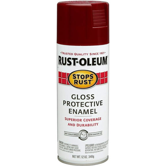 Rust-Oleum 7768830 Stops Rust Spray Paint, 12-Ounce, Gloss Burgundy