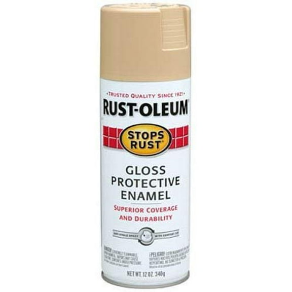 Rust-Oleum 7771830 Stops Rust Spray Paint, 12-Ounce, Gloss Sand