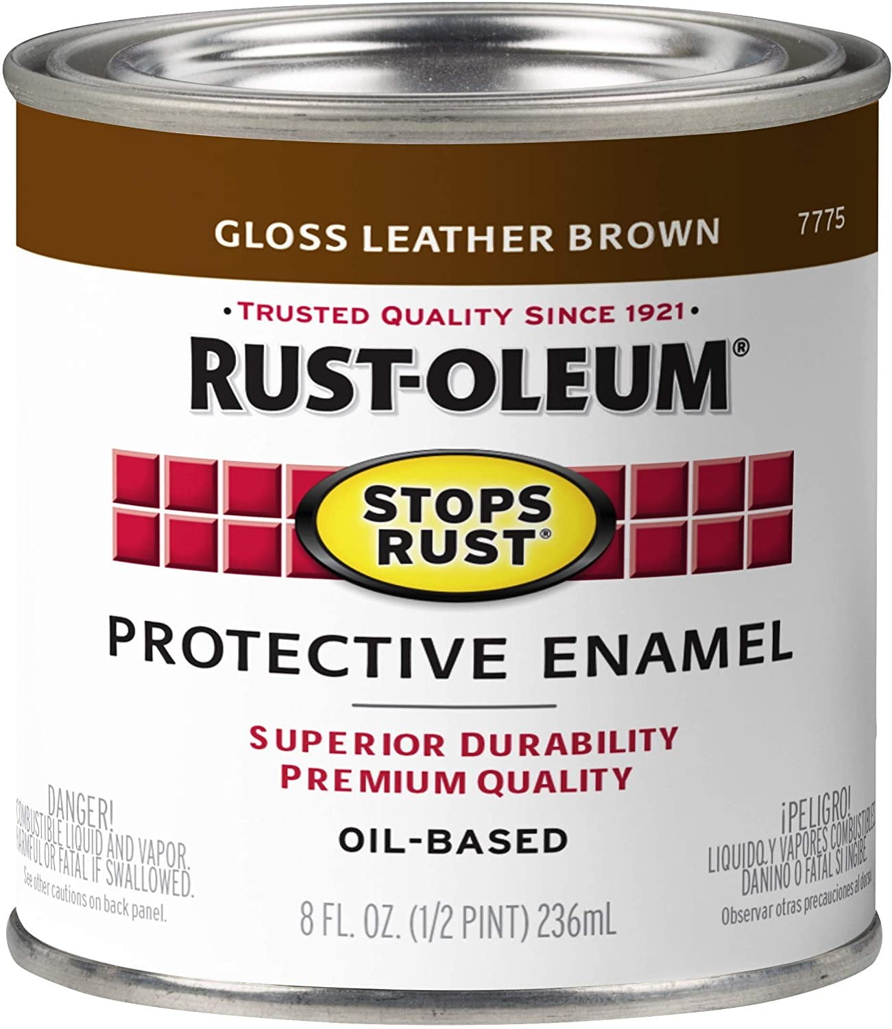 Rust-Oleum 7775730-6PK Stops Rust Brush On Paint, Half Pint 6 Pack ...