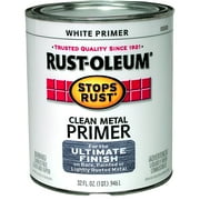 1Pc Rust-Oleum 7780-502 Clean Metal Primers Exterior, White, 1 Qt