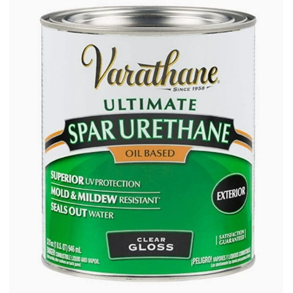 Rust-Oleum 9241 Ultimate Spar Urethane Oil Based, Quart, Gloss