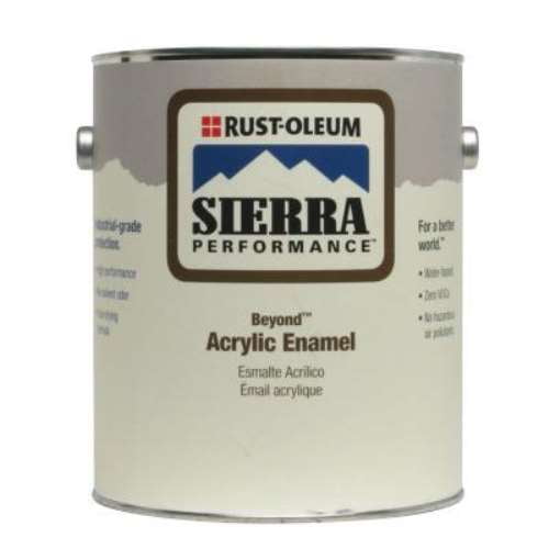 Rust-Oleum Interior/Exterior Paint, Glossy, Water Base, White, 1 gal 238748