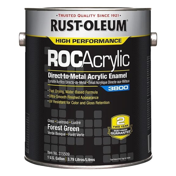 Rust-Oleum Acrylic Enamel Coating,Forest Green,1gal 315509