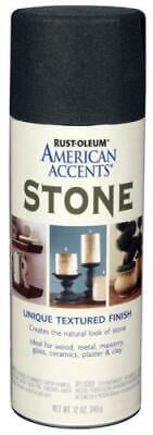 Rust-Oleum 7991830 Stone Creations Spray, 12 oz, Black Granite