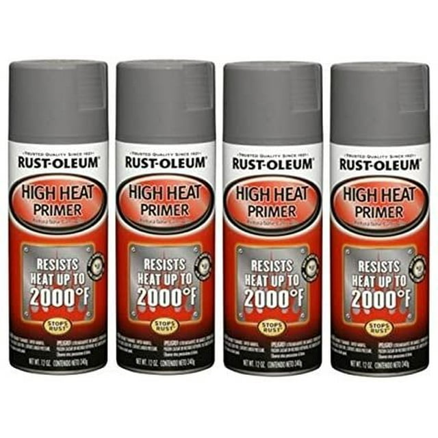 Rust-Oleum Automotive 12-Ounce High Heat Primer Spray Paint, Gray 4
