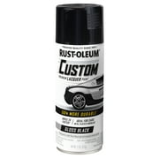 Rust-Oleum Automotive Custom Lacquer Gloss Spray Paint, Black, 11 oz