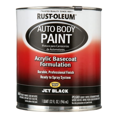 Rust-Oleum Automotive Enamel, Jet Black, 1 qt