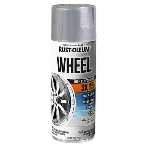 Rust-Oleum Automotive High-Performance Wheel Metallic Steel Spray Paint - 11 oz