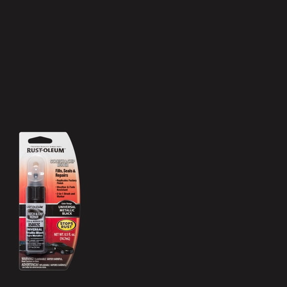 Rust-Oleum Black Metallic Flat/Matte Automotive Paint Pen 0.64 lb, 1 Piece 1 Pack