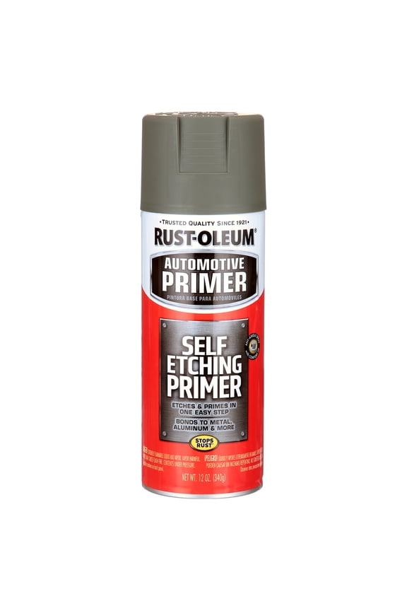 Automotive Self Etching Primer Spray, Dark Green, 12 oz
