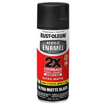Rust-Oleum Automotive Ultra Cover 2X Black Matte Spray Paint, 6 Pieces