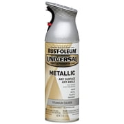 Rust-Oleum Available 245220 Universal All Surface Spray Paint, 11 oz, Metallic Titanium Silver