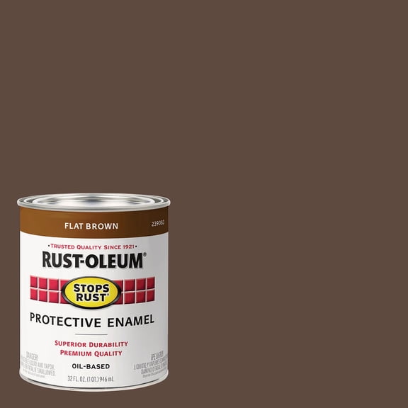 Rust-Oleum Protective Enamel Paint - Brown - 1 Quart