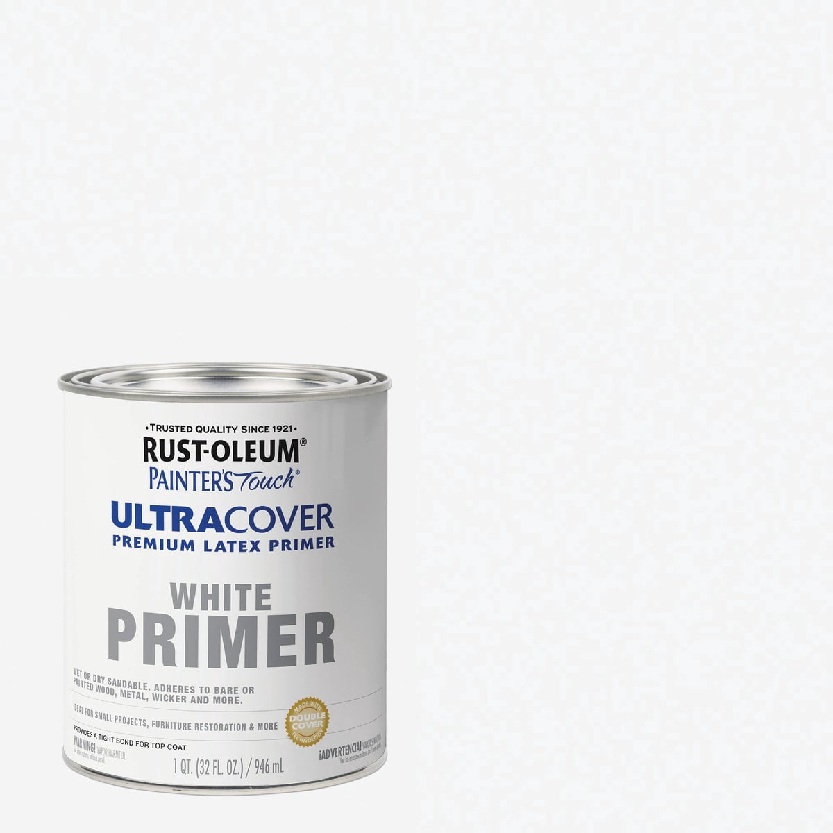 Rust-Oleum Brush On Paint 224430T Painter's Touch Latex, Quart, Acrylic Flat White Primer, 32 Fl Oz (Pack of 1)