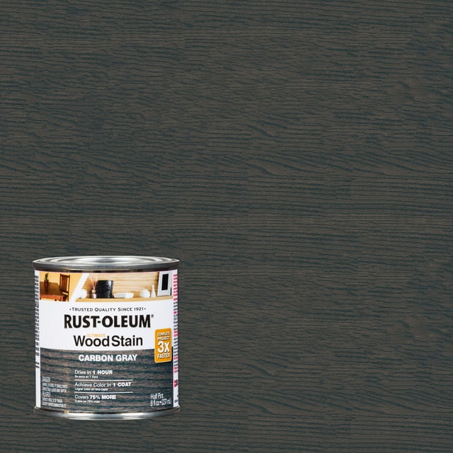 Find Your Perfect RustOleum Carbon Gray Ultimate Wood Stain, Half Pint