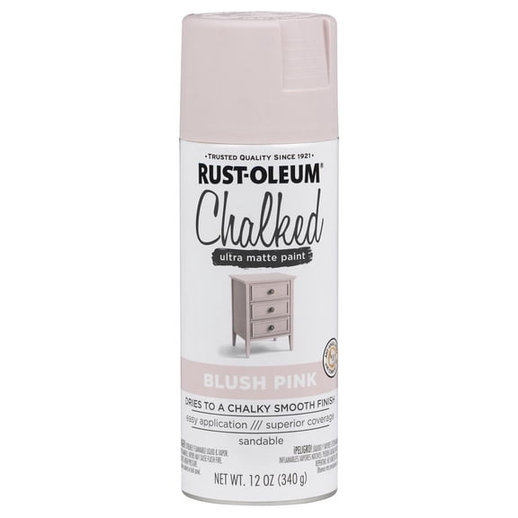 Rustoleum 302594 12 Oz Blush Pink Chalked Ultra Matte Spray Paint Pack of 6