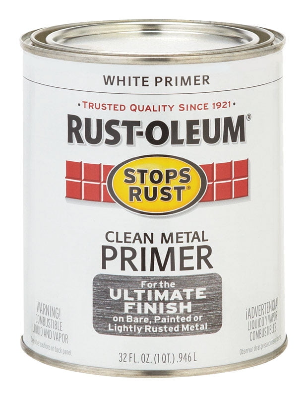 qt RustOleum Brands 7780502 White Stops Rust Clean Metal Primer