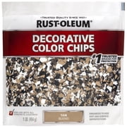 Tan, Rust-Oleum Decorative Color Chips-312447, 1 lb