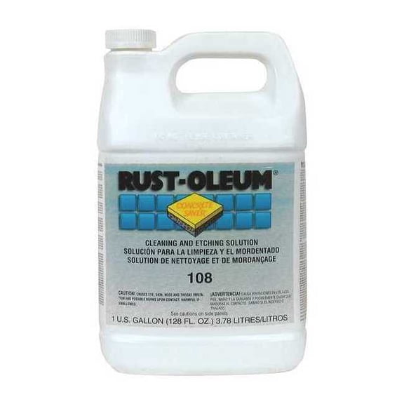 Rust-Oleum Cleaning and Etching Solution, 1 gal, Jug, Pink 108402