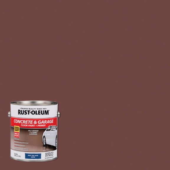 Rust-Oleum Concrete & Garage Floor Paint & Primer - Acrylic-Based, 1 Gal, Deep Base