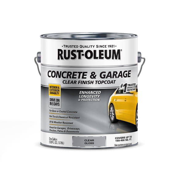 Clear, Rust-Oleum Concrete & Garage Topcoat-320202, 1 gal