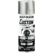 Rust-Oleum Custom Colored Chrome Automotive Spray Paint Silver Chrome, 10 oz