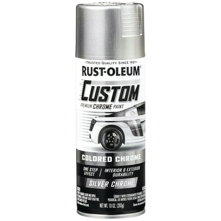 Silver, Rust-Oleum Automotive Custom Chrome Gloss Spray Paint-340558, 10 oz price history and forecast - Rust-Oleum 340558