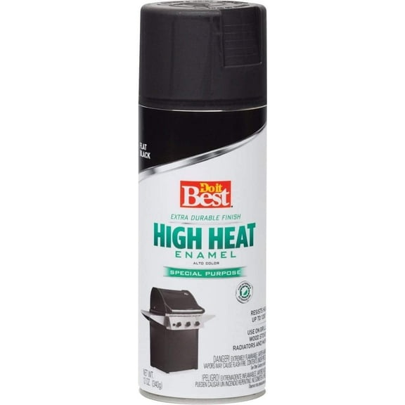 Rust-Oleum Do it Best High Heat Enamel, BBQ Black Spray Paint