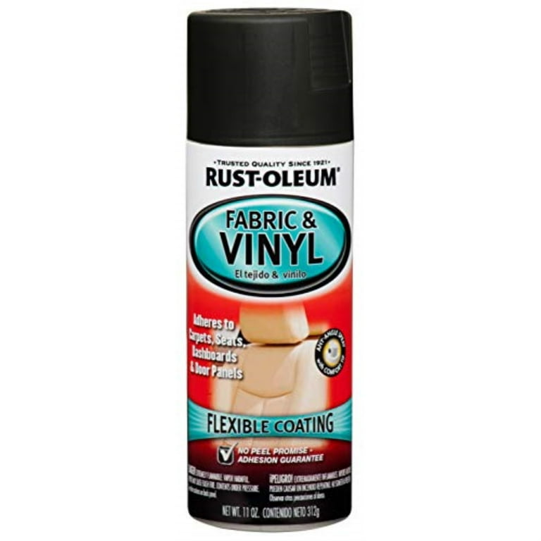Rust-Oleum Fabric Vinyl Spray Paint, Flat Black for Outdoor