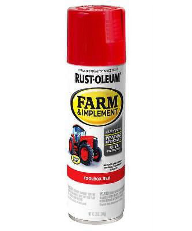 RustOleum Farm & Implement Indoor and Outdoor Gloss Toolbox Red Oil