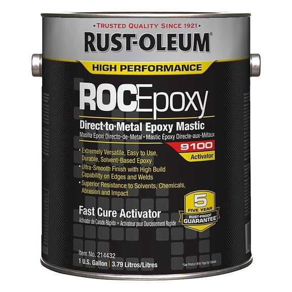 Rust-Oleum Fast Cure Epoxy Activator,Clear,1gal,Can 214432