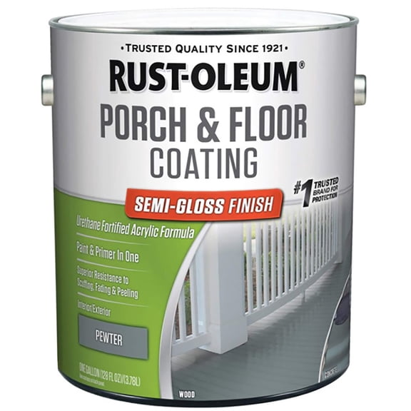 Rust-Oleum Floor Coating,Pewter,1 gal,Can 320420