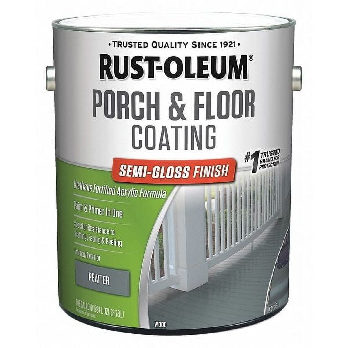 RustOleum Floor Coating,Pewter,1 gal,Can 320420
