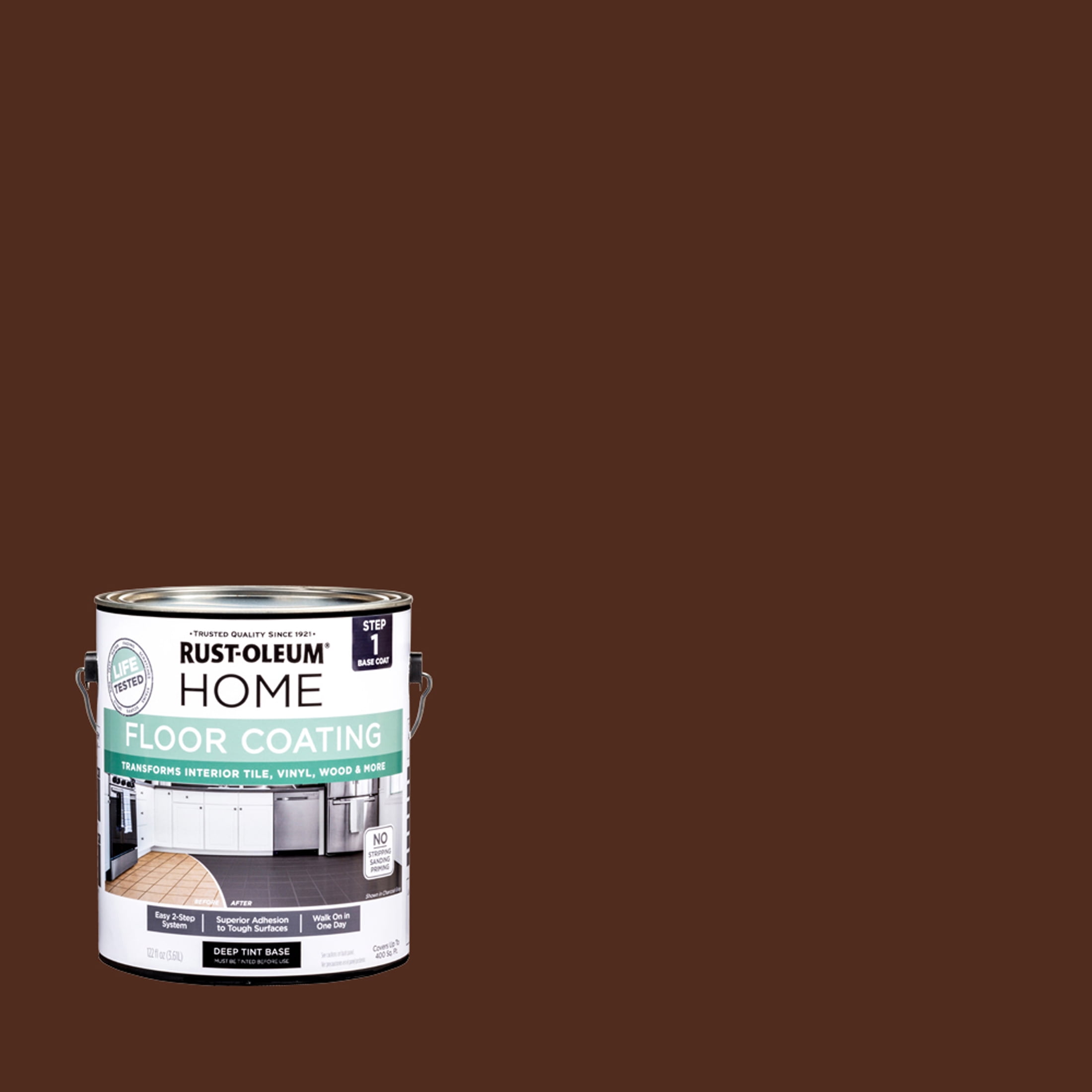 Rust-Oleum Home Espresso Interior Floor Coating Base Coat-363162T, Gallon