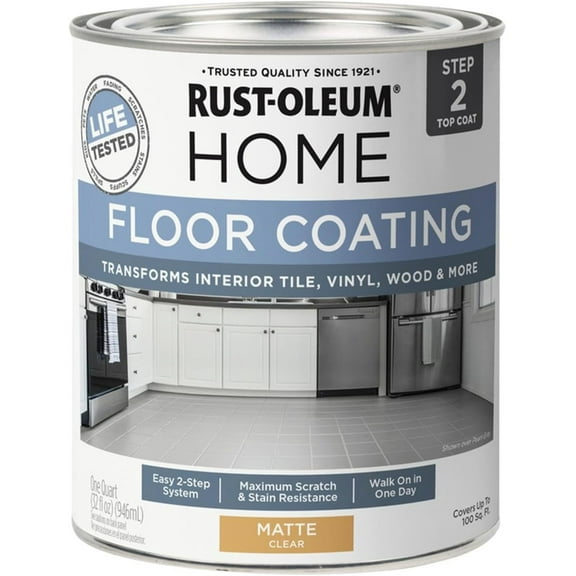 Rust-Oleum Home Floor Coating Matte Clear Quart